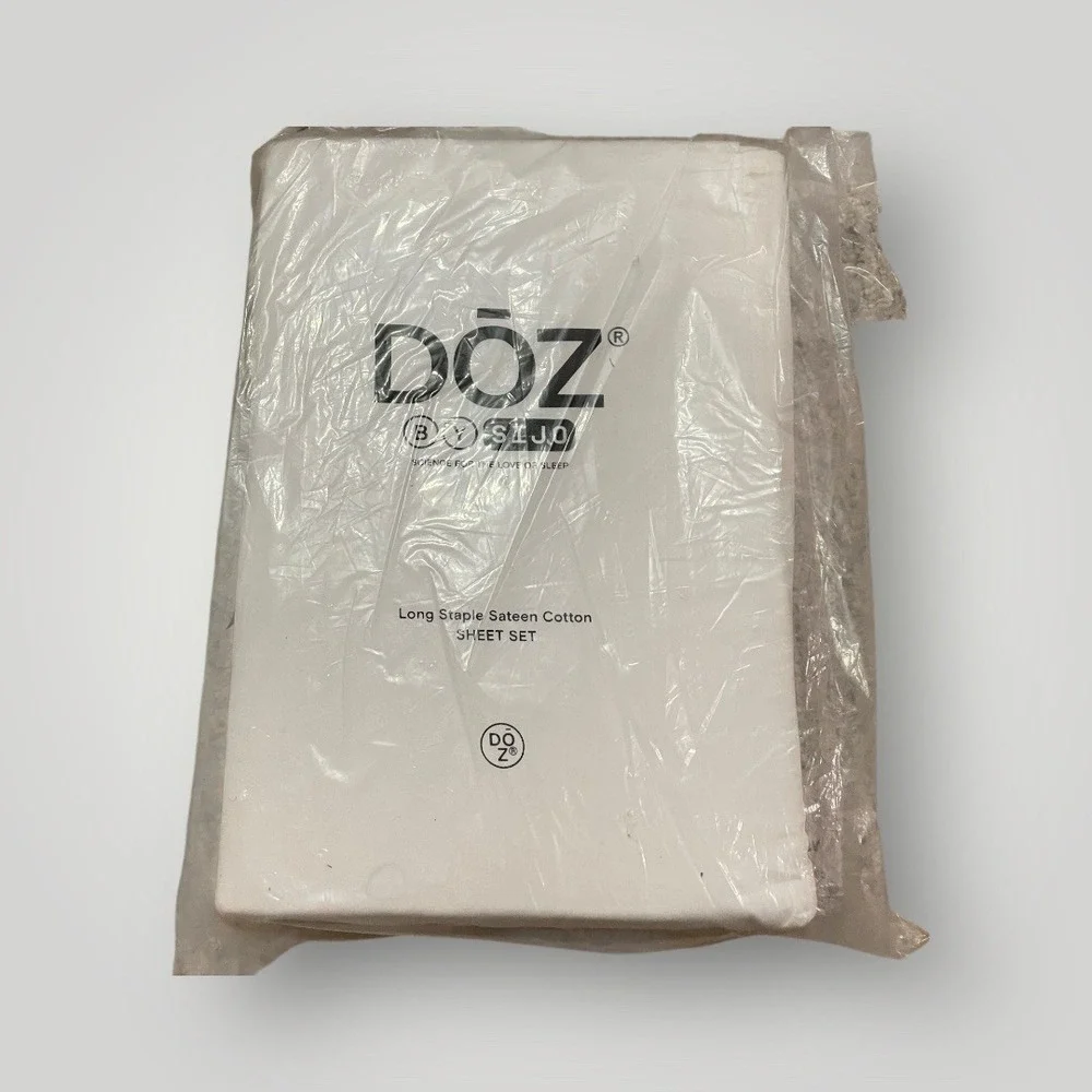 Doz‎ By Sijo Long Staple Sateen Cotton Sheet Set Snow Queen No Flat 2 Pillowcase